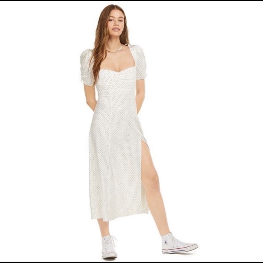 Danielle Bernstein Polka Dot Midi Dress